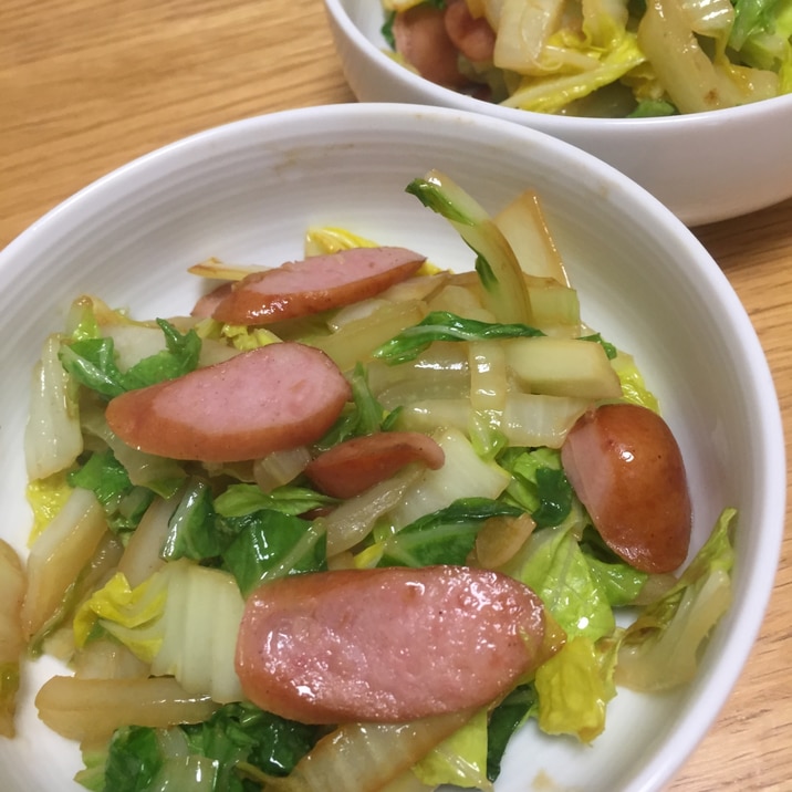 白菜とウインナーのにんにくバターしょうゆ炒め レシピ 作り方 By Momokota1222 楽天レシピ 白菜とウインナーのにんにくバターしょうゆ炒め レシピ 作り方 By Momokota1222 楽天レシピ